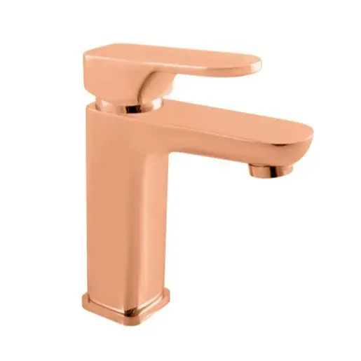 RAV SLEZÁK Yukon umývadlová batéria bez výpuste zlatá ružová kartáčovaná YU128.0ZRK