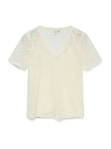 VERO MODA Tričko 'VMJOKIA'  béžová
