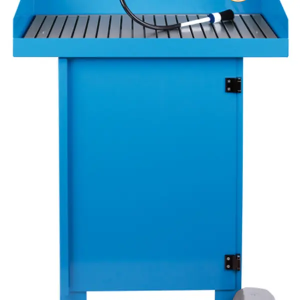 Mycí stůl typ G-50-I 50 litrů, nosnost 150 kg, elektrické čerpadlo, štětec - IBS Scherer