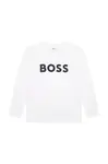 BOSS  Dětské bavlněné tričko