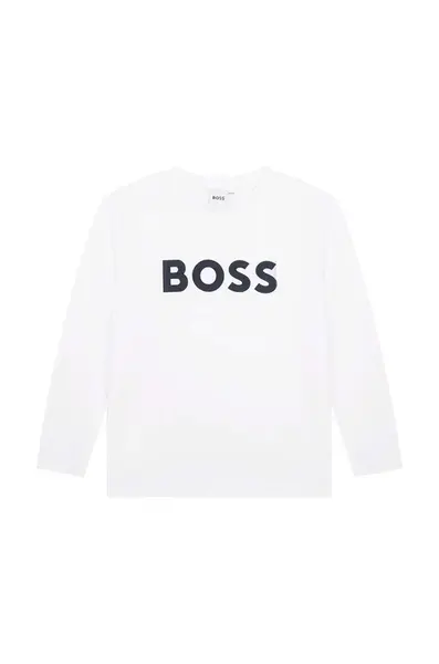 BOSS  Dětské bavlněné tričko