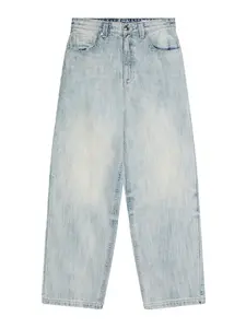 Bershka Džínsy  béžová / modrá denim / hnedá