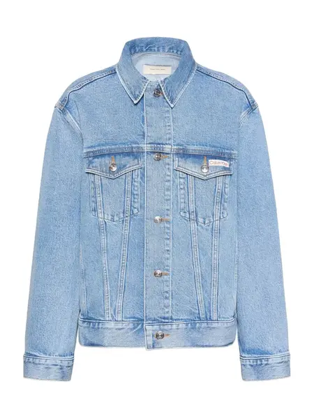 Calvin Klein Jeans Prechodná bunda  modrá denim