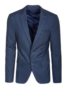 Pánska jednoradová modrá sako