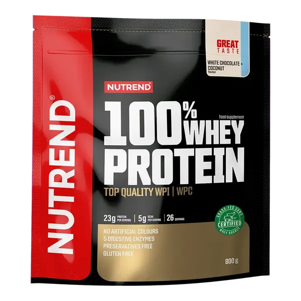 Nutrend 100% Whey Protein white choco + coconut 800 g