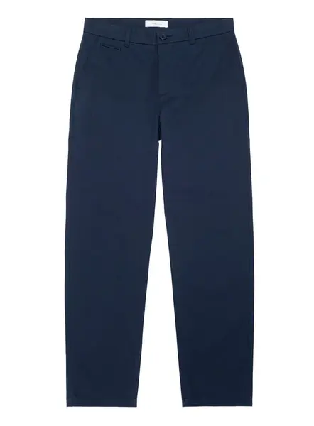 KnowledgeCotton Apparel Chino nohavice 'Chuk'  tmavomodrá