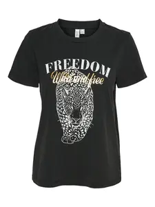 VERO MODA Tričko 'VMVASTA'  zlatá / čierna / biela