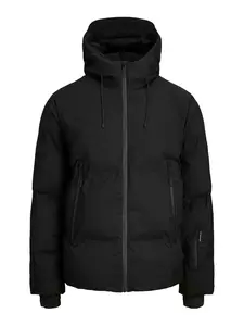 JACK & JONES Zimná bunda  čierna