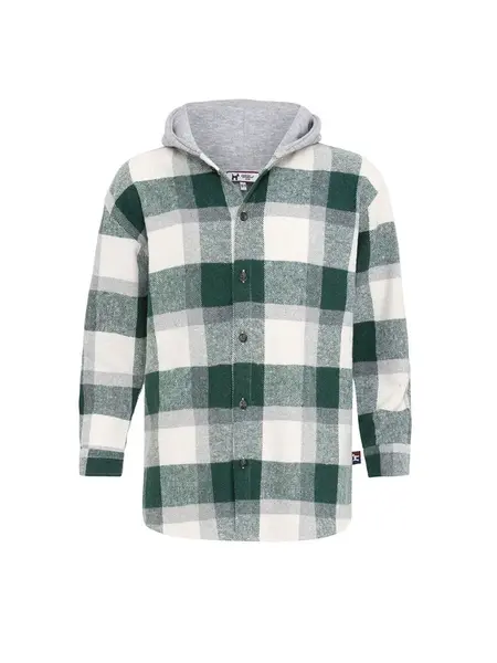 Williot Košeľa  sivá / zelená / biela