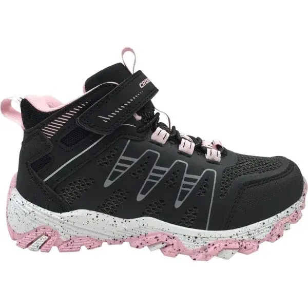 Crossroad DUSTY MID Detská treková obuv, čierna, veľkosť