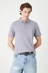 Bavlněné polo tričko Medicine pánské, fialová barva