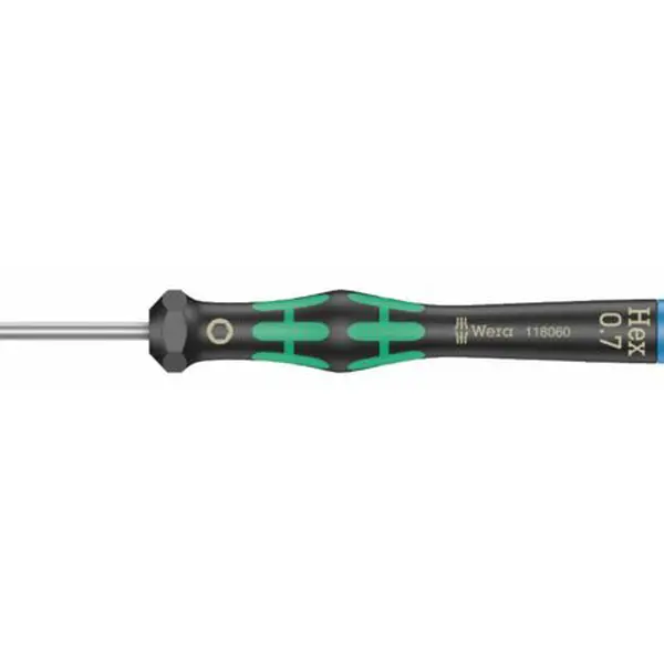 Wera 118060 Šroubovák šestihranný 0,7x40 mm k použití v elektronice Kraftform Micro typ 20