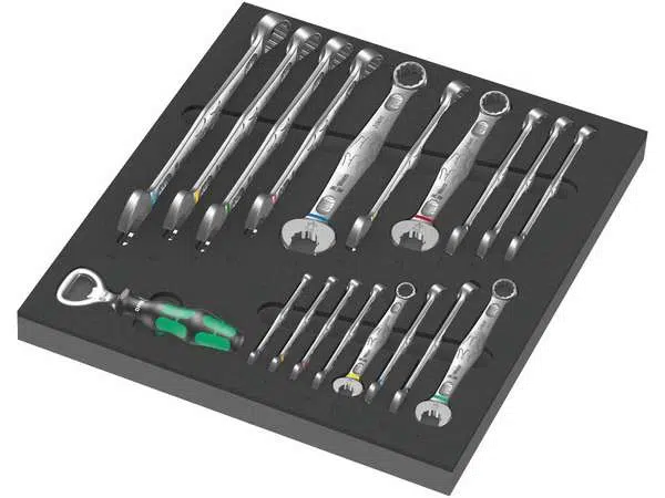 Wera 150121 Klíče Joker 6003 6 ÷ 24 mm  typ 9731 v pěnové vložce, Set 1 (Sada 19 dílů)