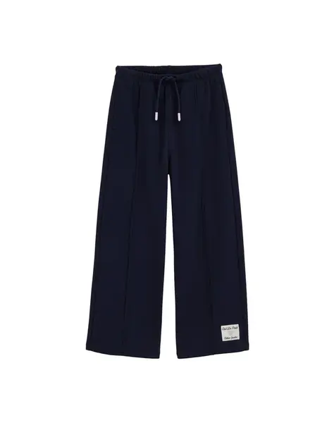 WE Fashion Nohavice  tmavomodrá