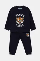 Bavlněná tepláková souprava pro miminka Kenzo Kids tmavomodrá barva, K60935