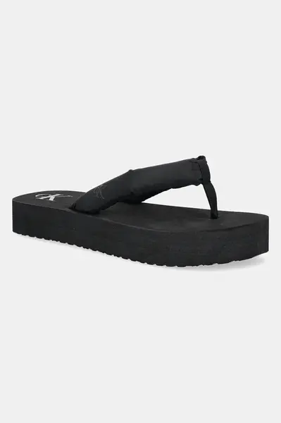 Žabky Calvin Klein Jeans BEACH SANDAL FLATFORM TTXR SATIN