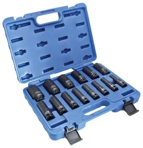 Nástrčné hlavice 1/2" úderové, multiprofilové Gear Lock, 14 ks - ASTA