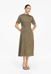 COMMA Šaty  olivová / biela