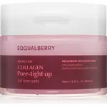 EQQUALBERRY Collagen Pore-Tight Up Gel Toner Pads tonizačné vankúšiky pre stiahnuté póry 60 ks