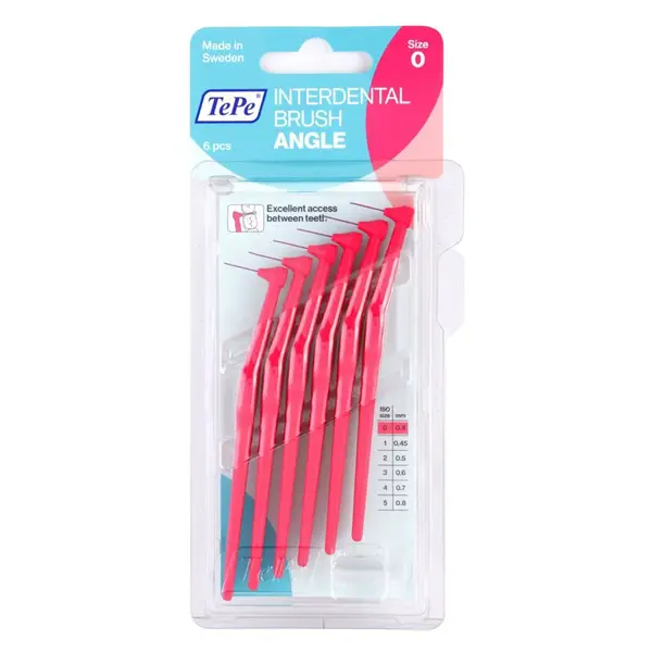 TePe Angle Size 0 medzizubné kefky 0,4 mm 6 ks