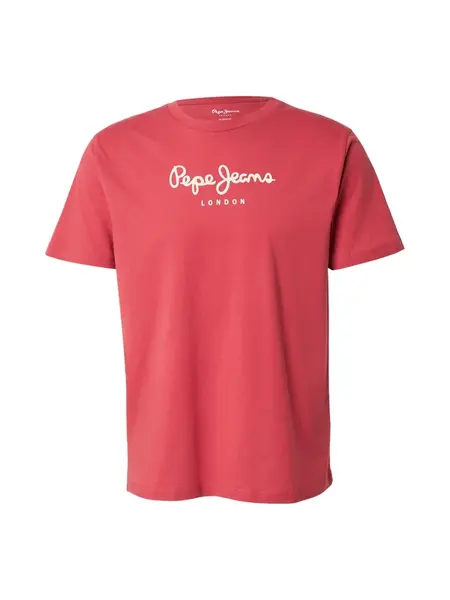 Pepe Jeans Tričko 'EGGO N'  červená / biela