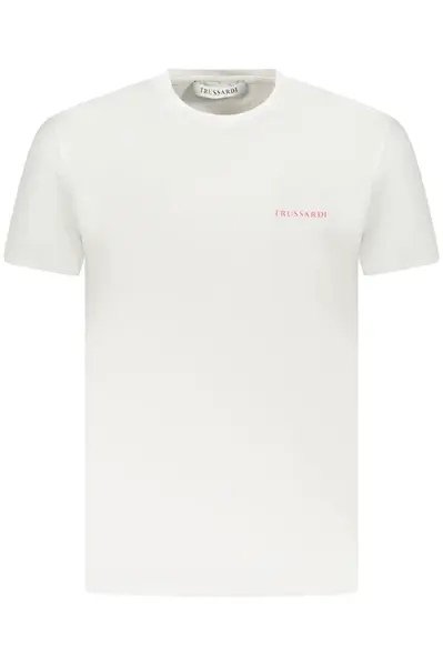 Bílé triko TRUSSARDI s krátkým rukávem