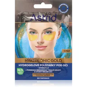 Astrid Hyaluronic Gold očná maska proti vráskam, opuchom a tmavým kruhom 2 ks