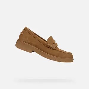 Brown women's moccasins Geox Spherica EC1 - Women's