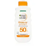 Garnier Ambre Solaire Hydra 24h ochranné opaľovacie mlieko s hydratačným účinkom SPF 50+ 175 ml
