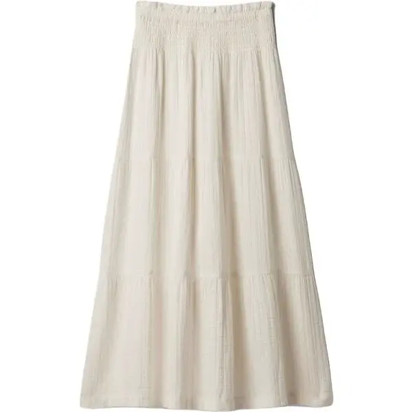 GAP PULL ON GAUZE Dámská sukně, bílá, velikost