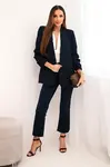 Elegant jacket with lapels in navy blue