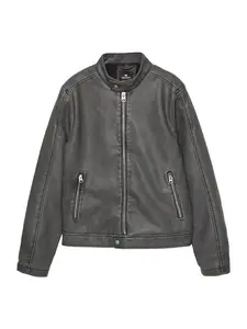 Pull&Bear Prechodná bunda  tmavosivá