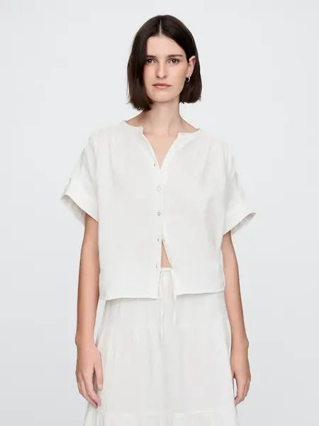 GAP Mušelínová oversize košile pro ženy