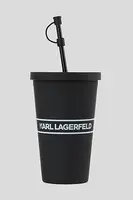 Pohárek s brčkem Karl Lagerfeld Essential To Go