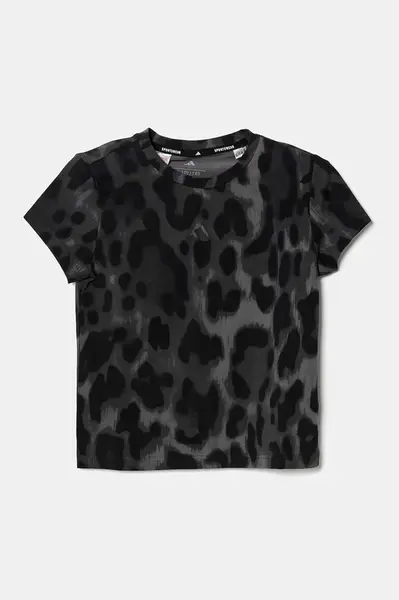 Dětské tričko adidas černá barva, JJ4793