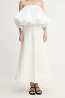 Džínová sukně By Malene Birger CARLAS béžová barva, maxi, áčková, 103267