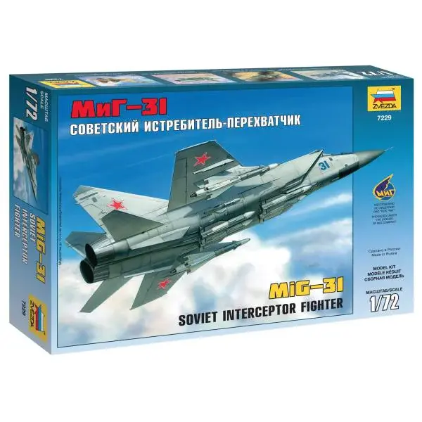 Model Kit letadlo 7229 - MIG-31 Soviet Interceptor (1:72)