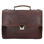 Luxusná pánska kožená aktovka Bugatti Fenix - hnedá