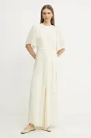 Overal Twinset žlutá barva, s kulatým výstřihem, 251TP2050