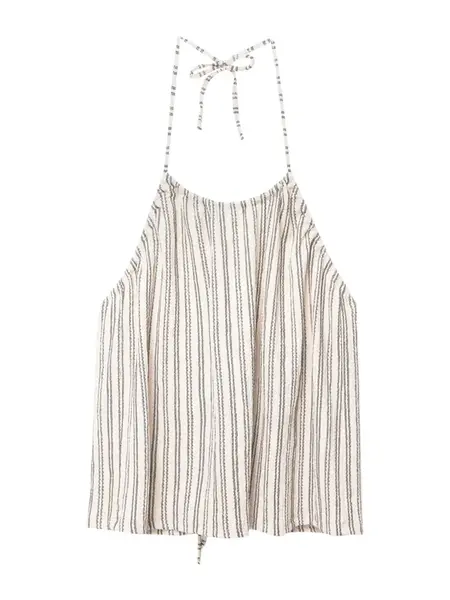 Pull&Bear Top  nebielená / tmavosivá