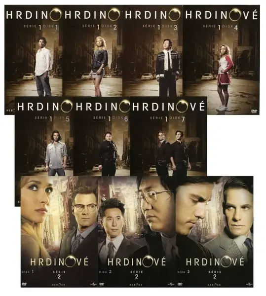 Hrdinové 1-2. série (10 DVD) (papírový obal)