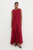 Šaty Answear.LAB červená barva, maxi, oversize