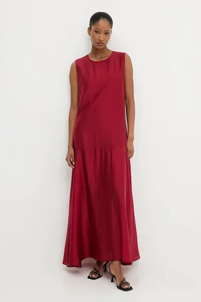 Šaty Answear.LAB červená barva, maxi, oversize