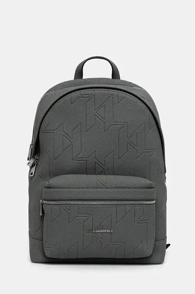 Batoh Karl Lagerfeld K/URBAN MONOGRAM pánský, šedá barva, velký, A3M30296