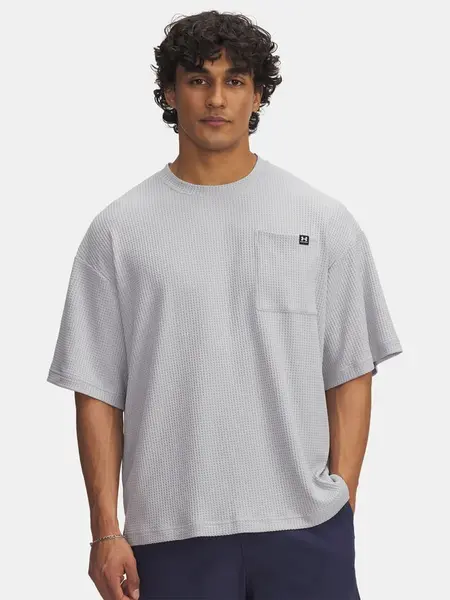 Pánské tričko Under Armour UA Rival Waffle Crew-GRY - Pánské