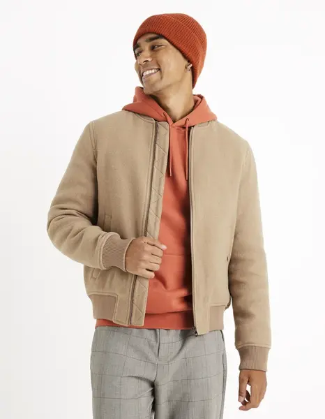 Celio Vlněný bomber Cubeauty - Pánské