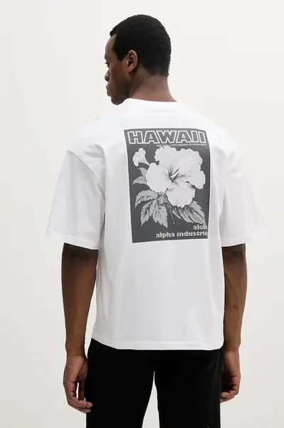 Alpha Industries  Bavlněné tričko  Aloha Flower T BP
