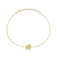 Brilio Silver Hravý pozlacený náramek s tlapkou BRC29Y