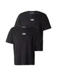 JACK & JONES Tričko 'JWHCLASSIC'  čierna / biela