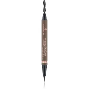 essence Microblading ceruzka na obočie so štetčekom odtieň 04 Dark Brown 0.6 ml